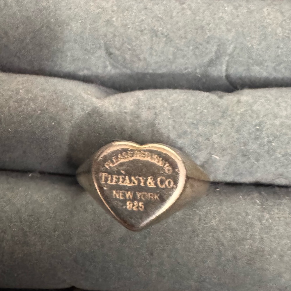 Authentic Tiffany & Co. Silver Heart Ring